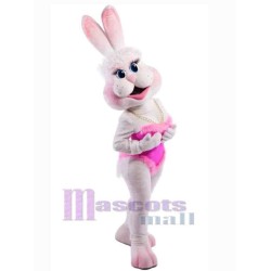 Pink Bunny Girl Mascot Costume Animal