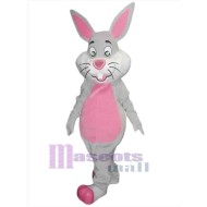 Conejo rosa y gris Disfraz de mascota Animal
