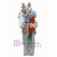 Conejo de Pascua con Zanahoria Disfraz de mascota Animal