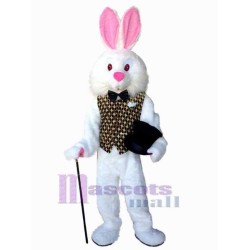 Easter Bunny with Red Eyes Mascot Costume Animal