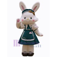 Super Cute White Bunny Mascot Costume Animal