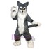 Dibujos animados perro husky gris Disfraz de mascota Animal