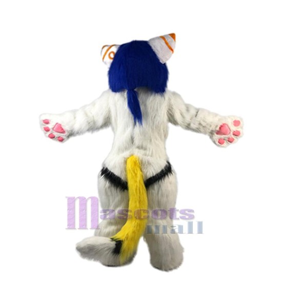 Dessin animé coloré Chien husky Mascotte Costume Animal