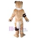 Female Brown Husky Dog Mascot Costume Animal