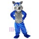 Loup bleu Adulte Mascotte Costume Animal