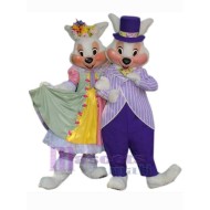 Party-Osterhase Paar Maskottchen-Kostüm Tier