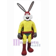 Súper Conejo Rojo Disfraz de mascota Animal