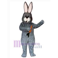 Lapin gris drôle Mascotte Costume Animal