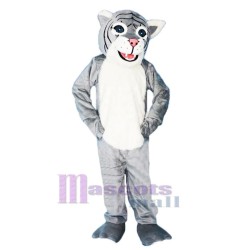 Grey Leopard Mascot Costume Animal