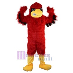 Águila roja peluda larga Disfraz de mascota Animal