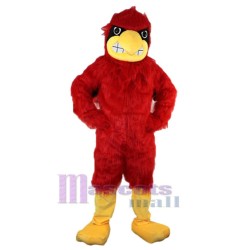 Águila roja peluda larga Disfraz de mascota Animal