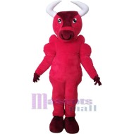 Rouge Taureau Mascotte Costume Animal