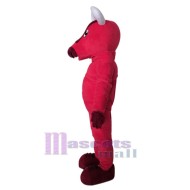 Rojo Toro Disfraz de mascota Animal