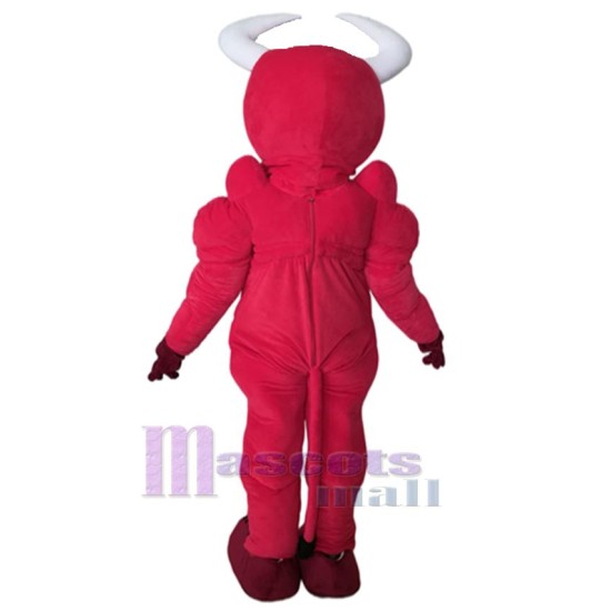 Rouge Taureau Mascotte Costume Animal