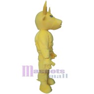 Muscle jaune Taureau Mascotte Costume Animal