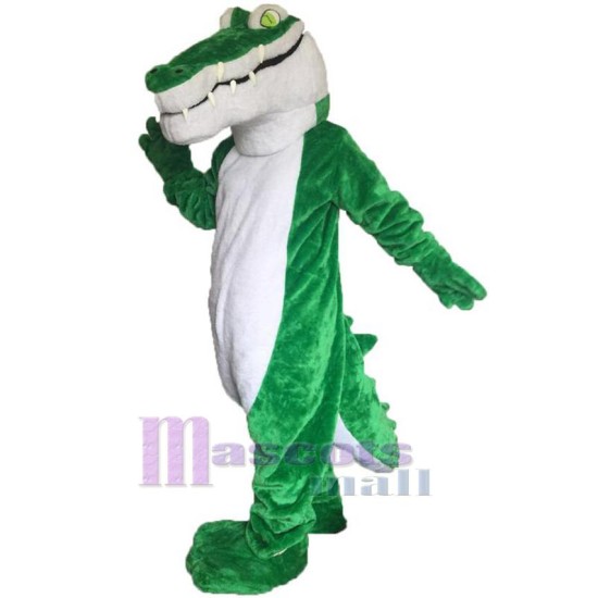 Erwachsenes grünes Krokodil Maskottchen-Kostüm Tier