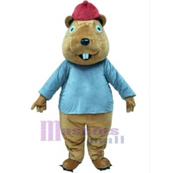 Cute Plush Beaver Mascot Costume Animal