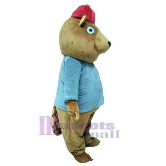 Cute Plush Beaver Mascot Costume Animal