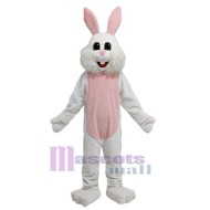 Funny White Bunny Mascot Costume Animal