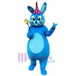 Blue Rabbit Mascot Costume Animal