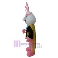 Mode-Rosa-Kaninchen Maskottchen-Kostüm Tier