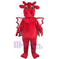 Dragon Rouge Mascotte Costume Animal