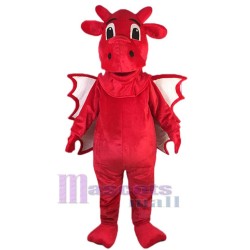 roter Drache Maskottchen-Kostüm Tier