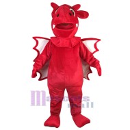 Dragon Rouge Mascotte Costume Animal