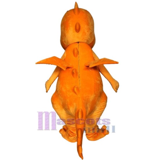 Dragon orange Mascotte Costume Animal