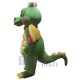 Cooler grüner Drache Maskottchen-Kostüm Tier
