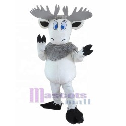 White Reindeer Mascot Costume Animal