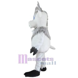 reno blanco Disfraz de mascota Animal