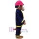 Feuerwehrmann-Affe Maskottchen-Kostüm Tier
