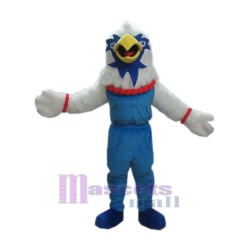 White Fur Eagle Mascot Costume Animal