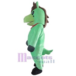 Green Horse Mascot Costume Animal