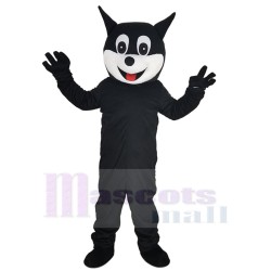 Lindo gato negro feliz Disfraz de mascota Animal