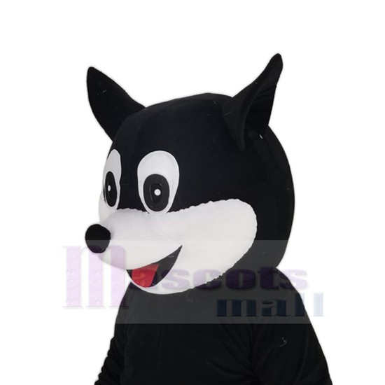 Cute Happy Black Cat Mascot Costume Animal