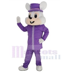 Friendly Purple Easter Bunny Mascot Costume Animal
