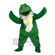 Green Fish Mascot Costume Ocean