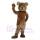 Cute Brown Bear with Black Eyes Mascot Costume