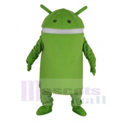 Robot androïde vert Mascotte Costume