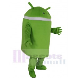 Robot androïde vert Mascotte Costume