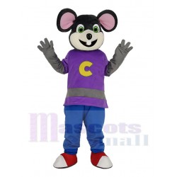 Chuck E. Cheese Mouse with Beige Face Mascot Costume