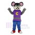 Chuck E. Cheese Mouse with Beige Face Mascot Costume
