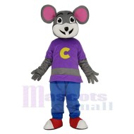 Chuck E. Käse Maus Maskottchen Kostüm mit blauer Hose