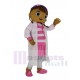 Doctora Juguetes Doctor Dottie Chica en uniforme blanco Disfraz de mascota