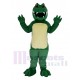 Alligator vert aux yeux jaunes Mascotte Costume Animal
