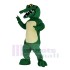 Grüner Alligator mit gelben Augen Maskottchen-Kostüm Tier