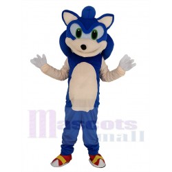Blue Sonic Hedgehog Mascot Costume Animal