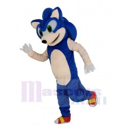Blue Sonic Hedgehog Mascot Costume Animal